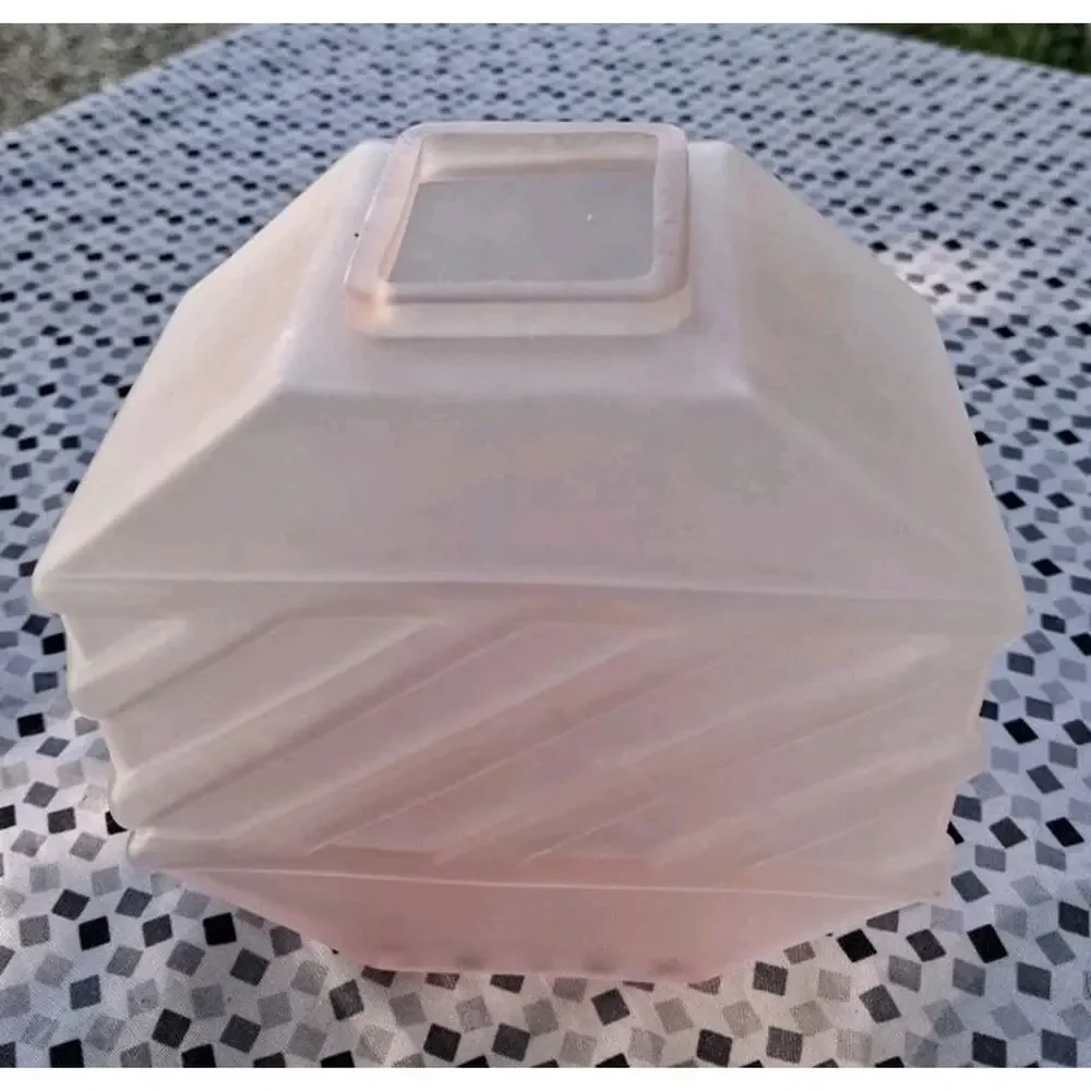 Pink Satin Balos 8 Sided Vase